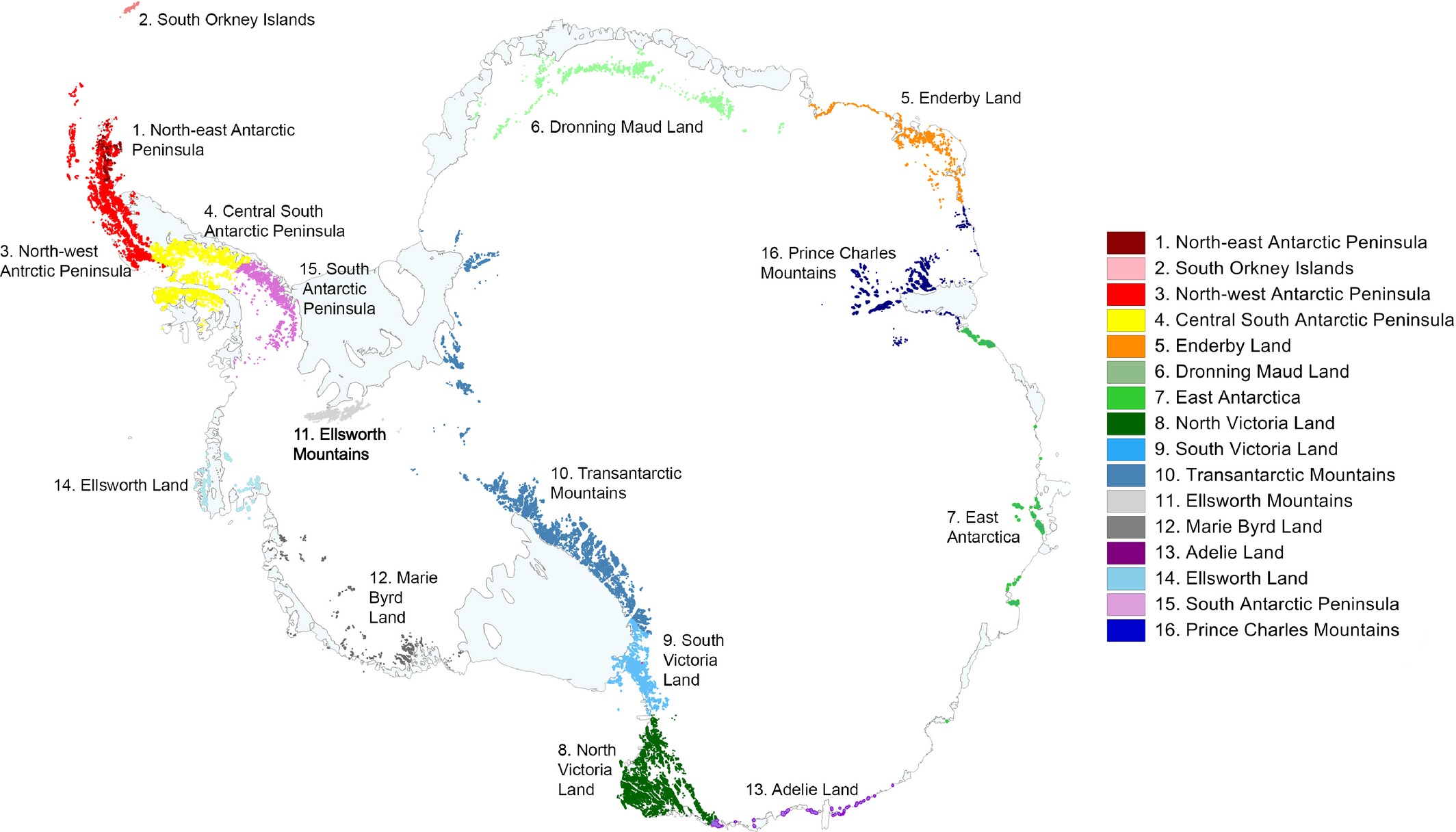 Antarctic Conservation Biogeographic Regions